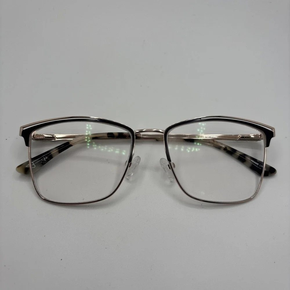 Marie Claire Women's 6346 Black/Gold Eyeglasses Frames Size 54-17-140mm #C190